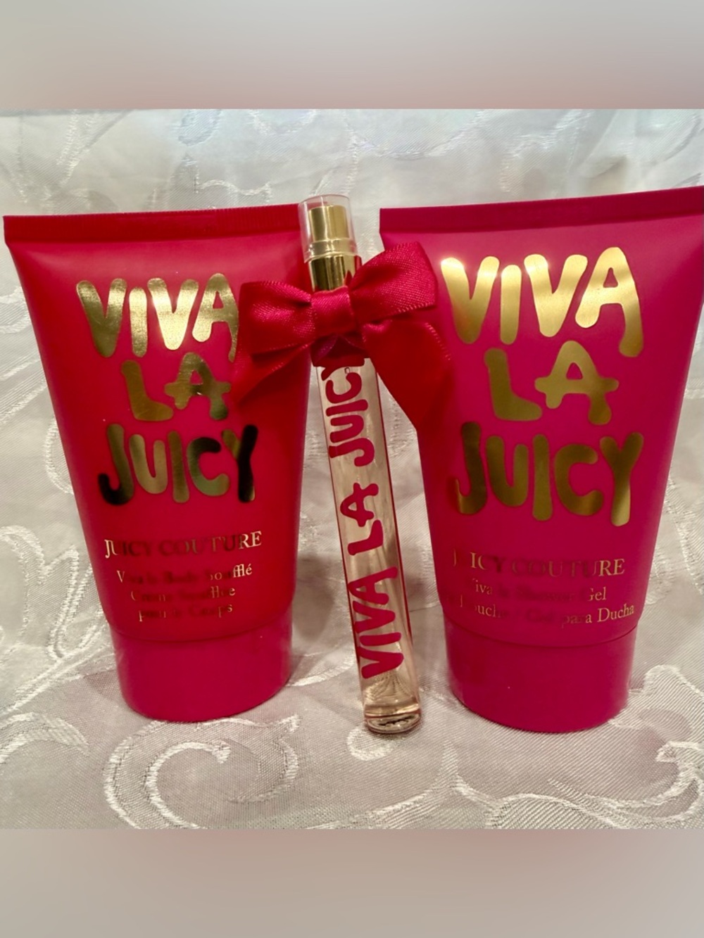 Juicy Couture Viva La Body Lotion, ,, Shower Gel and Spray .No box. New